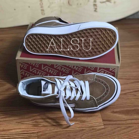 NWT VANS SK8-HI Tiger’s Eye Suede Canvas Brown - Picture 5 of 6